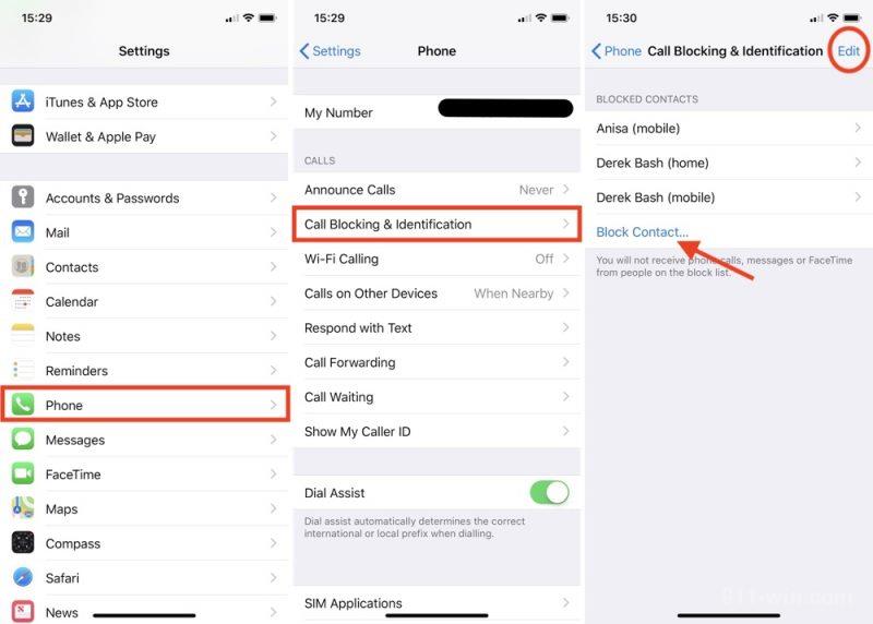 Use the in-built features of your phone to block a number